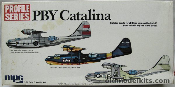 MPC 1/72 Consolidated PBY-5A / OA-10 Catalina - VP-11 Patrol Wing One A.A.S. San Diego (1938) / OA-10 US Navy SAR 1947 / PBS 63 'Cowboys from Blitzville'- Profile Series, 2-2002-200 plastic model kit